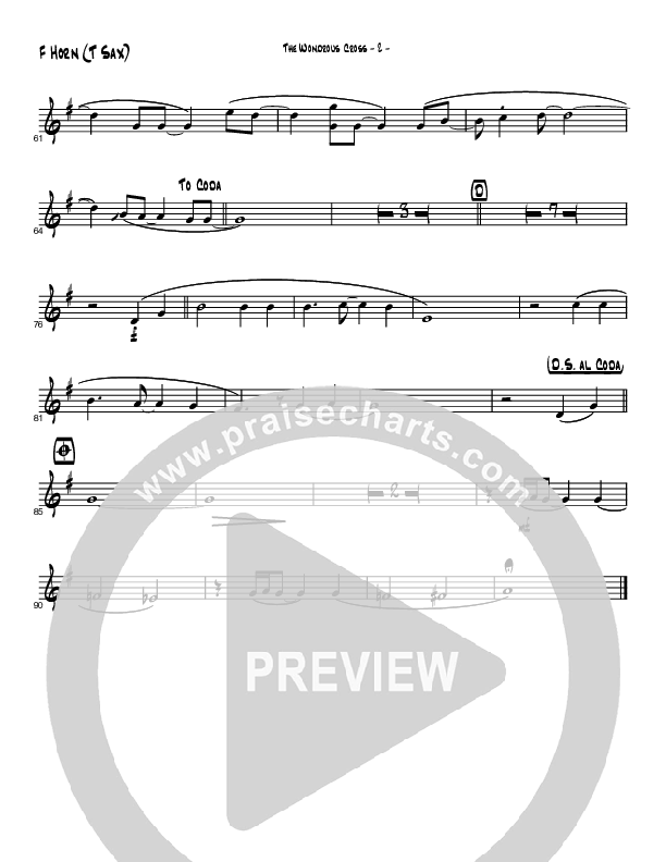 The Wonderful Cross (with The Old Rugged Cross) (Instrumental) French Horn (Brad Henderson)