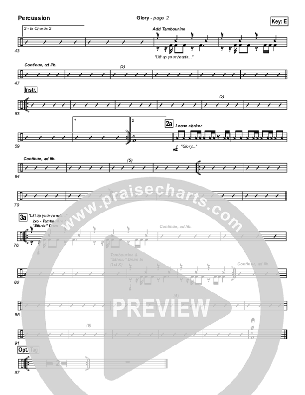 Glory Percussion (Hillsong Worship)