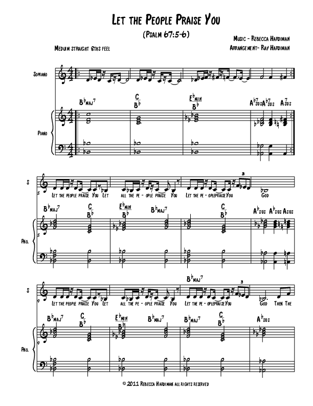 Let The People Praise You Lead & Piano (Rebecca Hardiman)