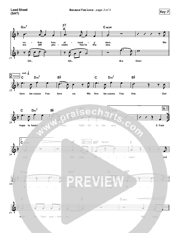 Because You Love Lead Sheet (Patrick Ryan Clark)