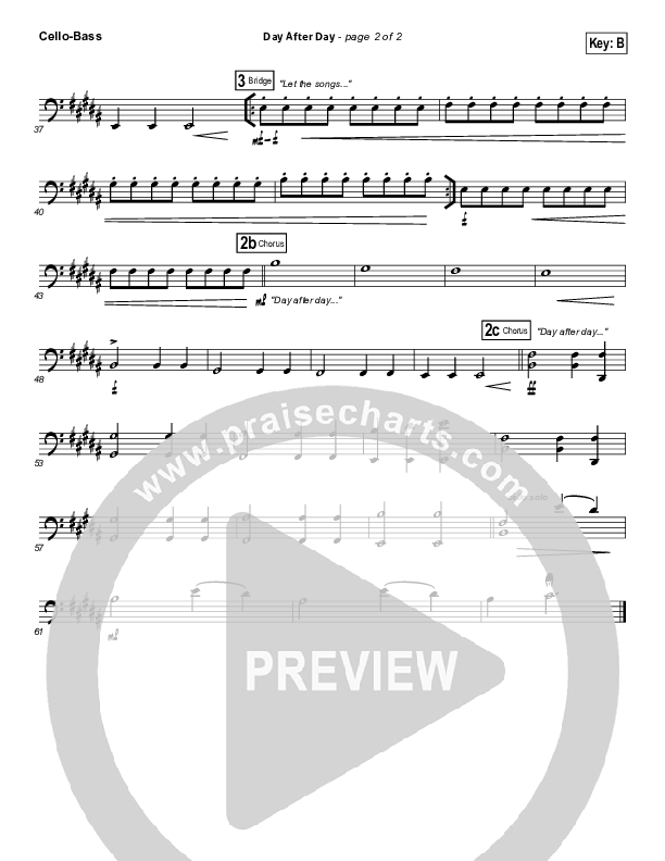 Day After Day Cello/Bass (Kristian Stanfill)