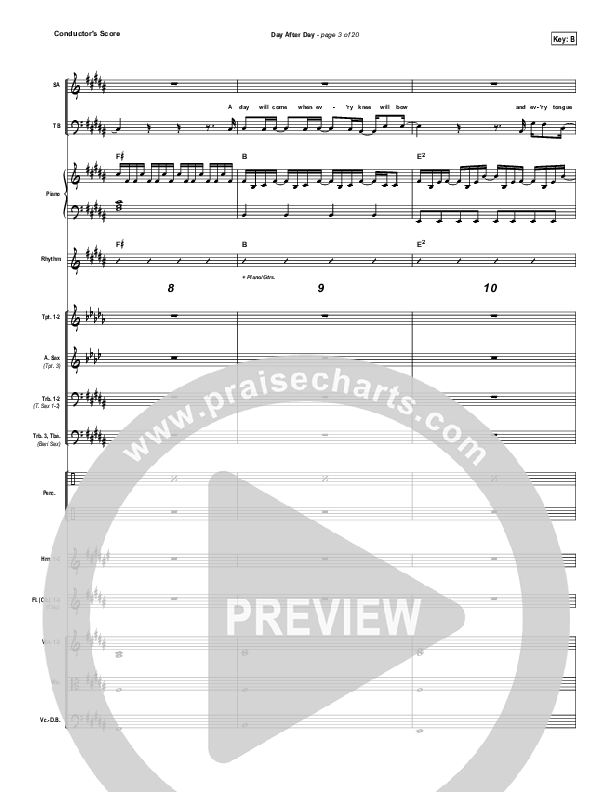 Day After Day Conductor's Score (Kristian Stanfill)