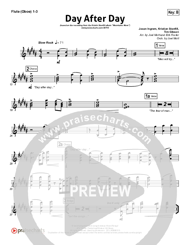 Day After Day Flute/Oboe 1/2/3 (Kristian Stanfill)