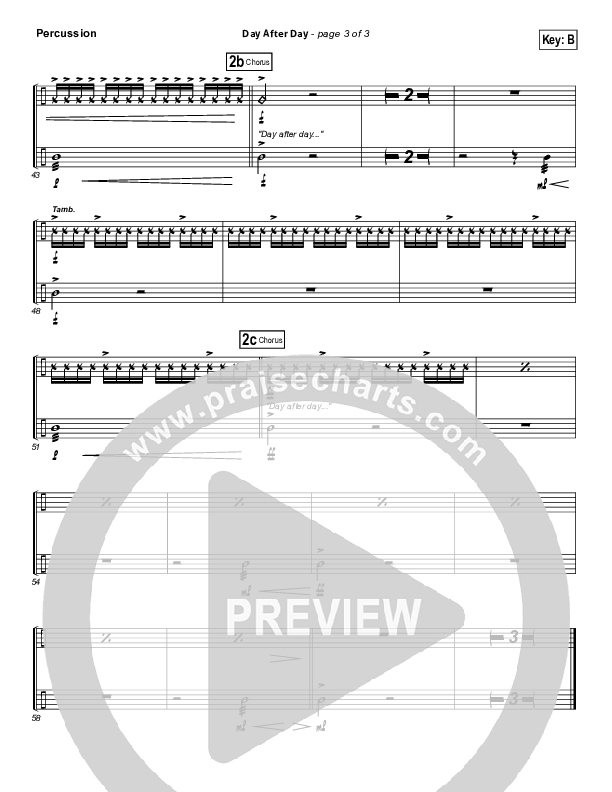 Day After Day Percussion (Kristian Stanfill)