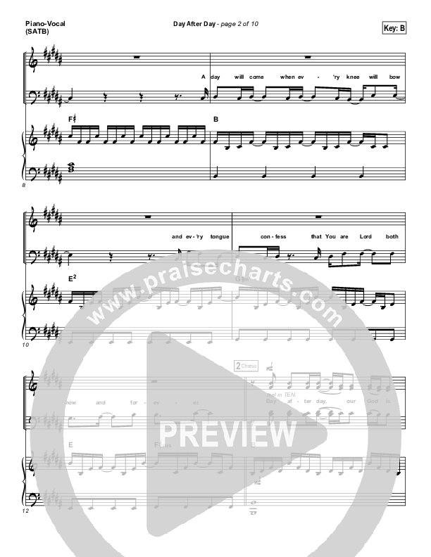 Day After Day Piano/Vocal (Kristian Stanfill)