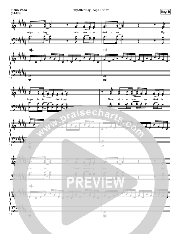 Day After Day Piano/Vocal (Kristian Stanfill)