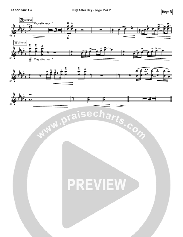 Day After Day Tenor Sax 1/2 (Kristian Stanfill)