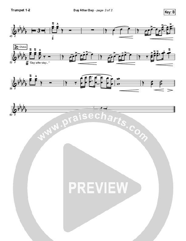 Day After Day Trumpet 1,2 (Kristian Stanfill)