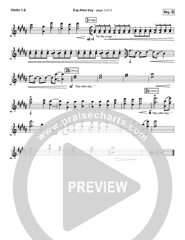 Day After Day Violin 1/2 (Kristian Stanfill)