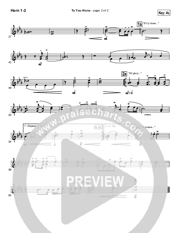 To You Alone Brass Pack (Hillsong Worship)