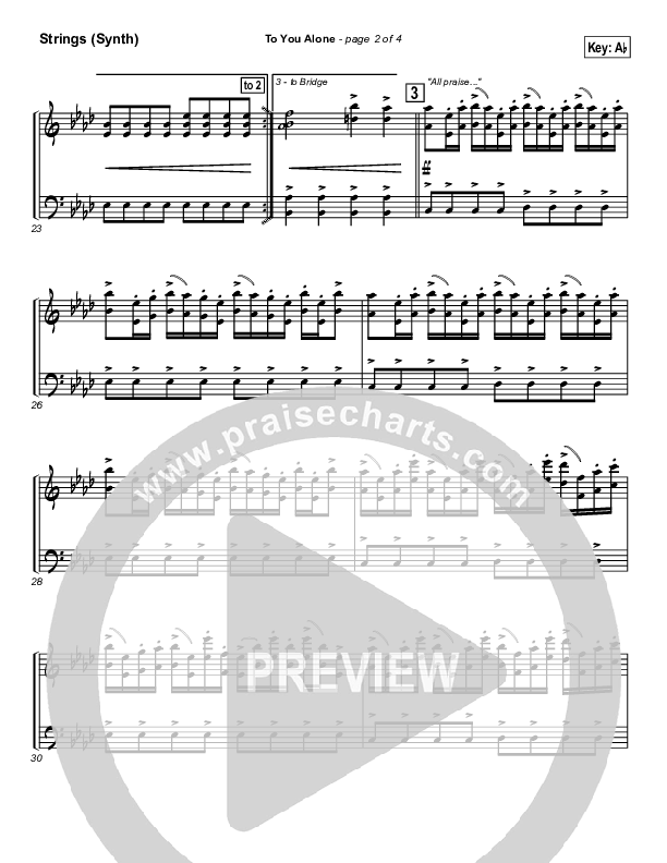 To You Alone Synth Strings (Hillsong Worship)
