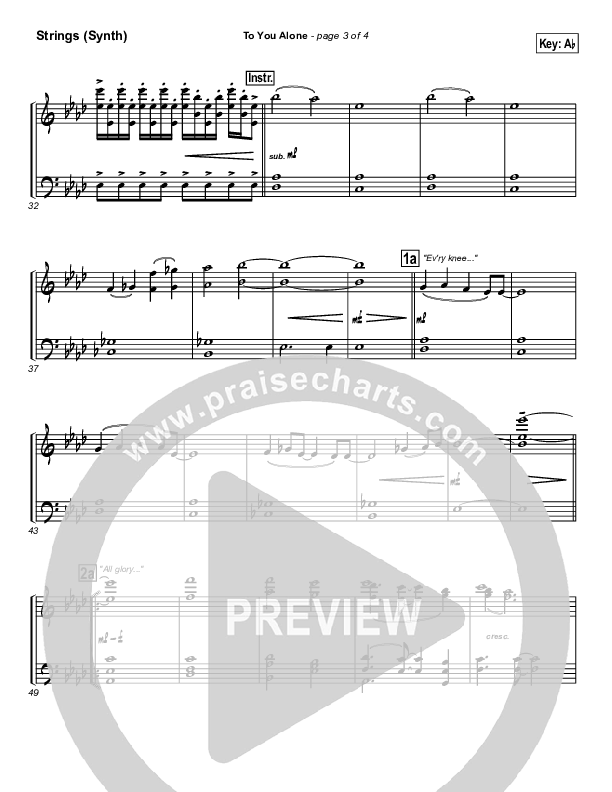 To You Alone Synth Strings (Hillsong Worship)