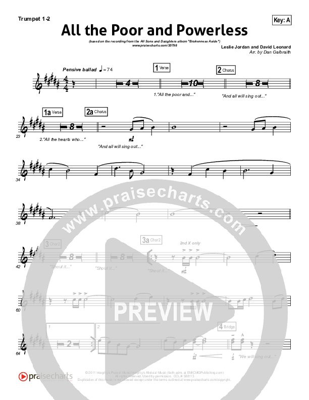 All The Poor And Powerless Brass Pack (All Sons & Daughters)