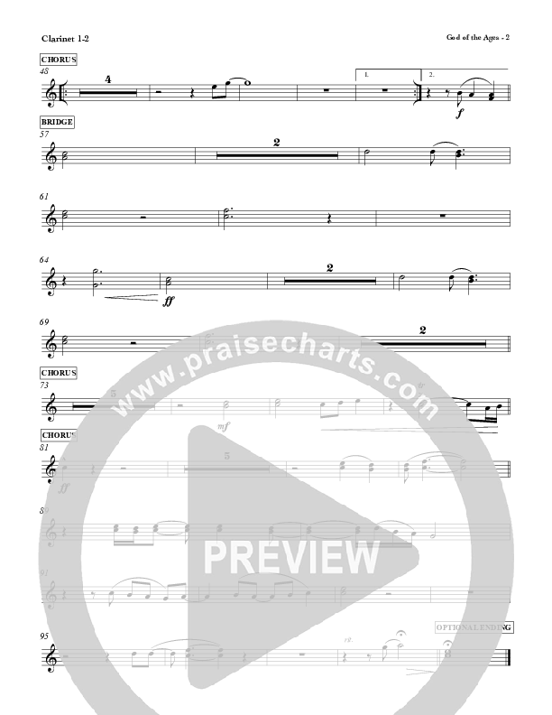 God Of The Ages Clarinet 1/2 (Charles Billingsley / Red Tie Music)