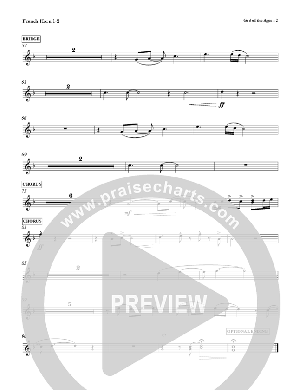 God Of The Ages French Horn 1/2 (Charles Billingsley / Red Tie Music)