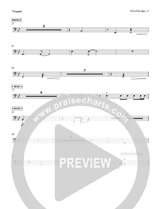 God Of The Ages Timpani (Charles Billingsley / Red Tie Music)