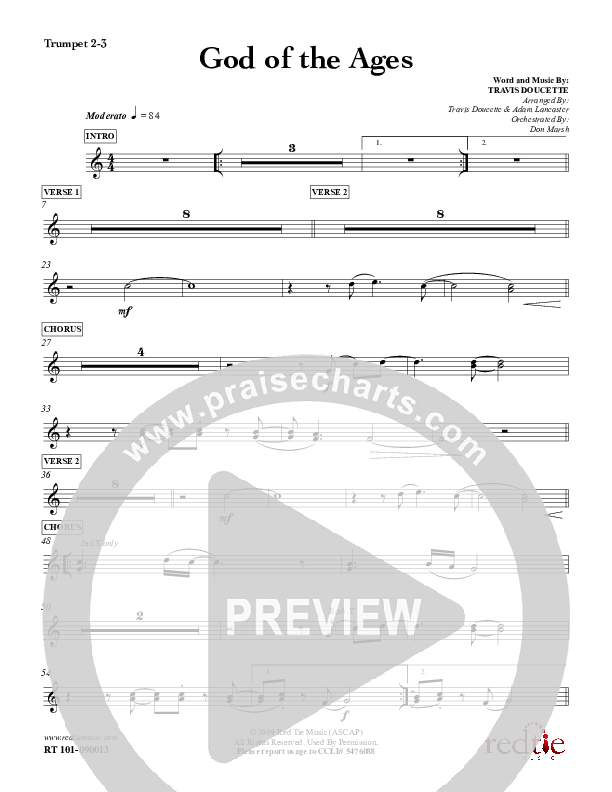God Of The Ages Trumpet 2/3 (Charles Billingsley / Red Tie Music)