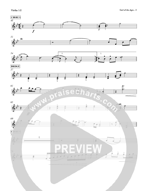 God Of The Ages Violin 1/2 (Charles Billingsley / Red Tie Music)