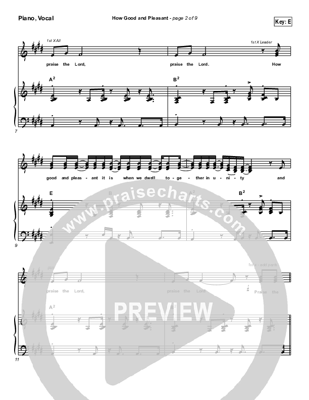 How Good And Pleasant Piano/Vocal Pack (Tommy Walker)