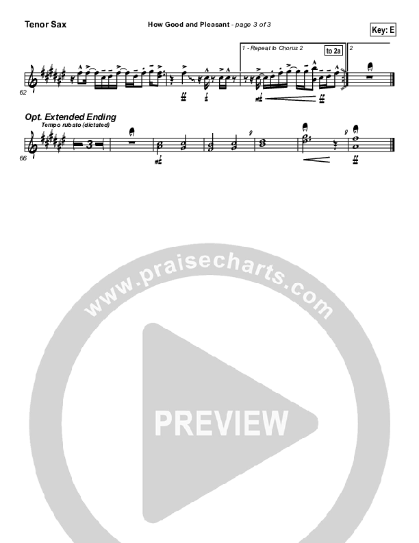 How Good And Pleasant Tenor Sax 2 (Tommy Walker)