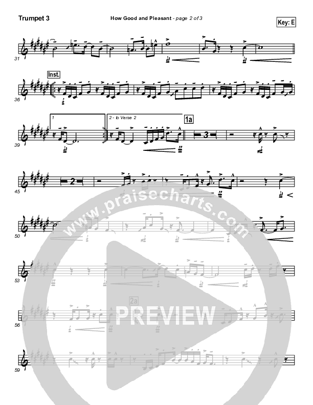 How Good And Pleasant Trumpet 3 (Tommy Walker)