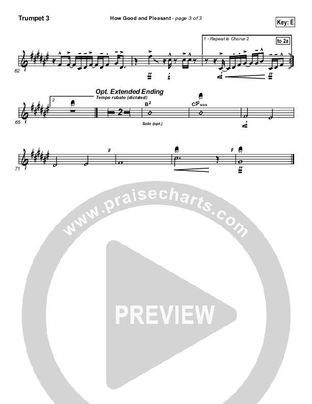 How Good And Pleasant Trumpet 3 (Tommy Walker)