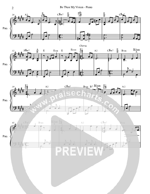 Be Thou My Vision (Will You Guide Me) Piano Sheet (Charles Billingsley / Red Tie Music)