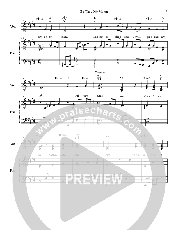 Be Thou My Vision (Will You Guide Me) Piano/Vocal (Charles Billingsley / Red Tie Music)