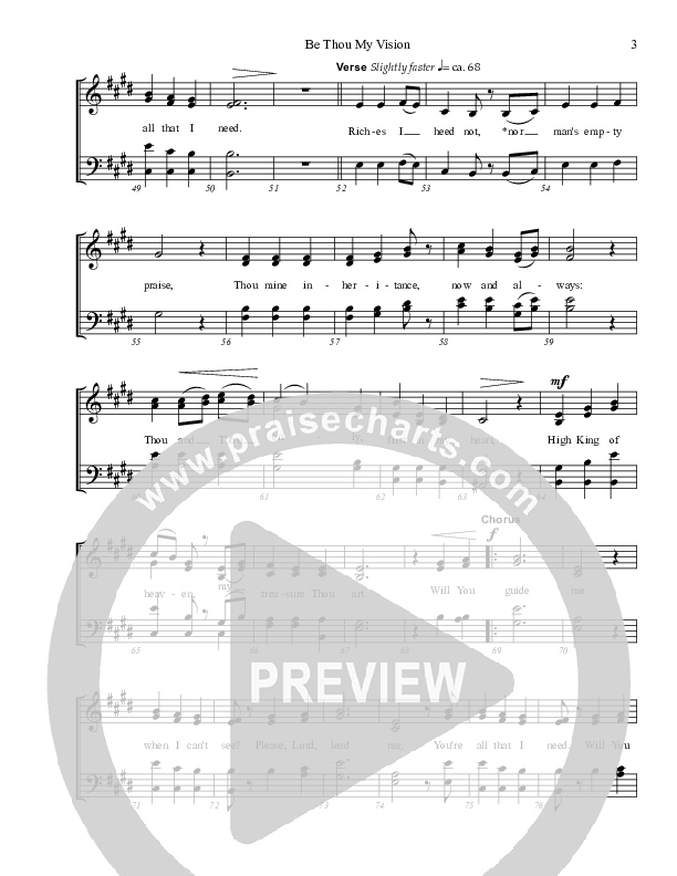 Be Thou My Vision (Will You Guide Me) Piano/Vocal (SATB) (Charles Billingsley / Red Tie Music)