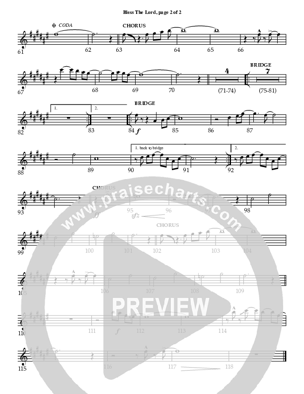 Bless The Lord Alto Sax (Charles Billingsley / Red Tie Music)