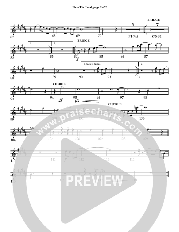 Bless The Lord Tenor Sax 2 (Charles Billingsley / Red Tie Music)