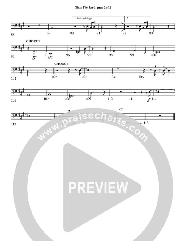 Bless The Lord Trombone 3/Tuba (Charles Billingsley / Red Tie Music)