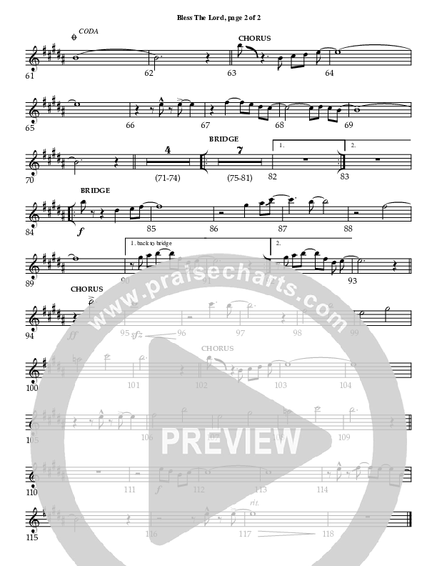 Bless The Lord Trumpet 1 (Charles Billingsley / Red Tie Music)