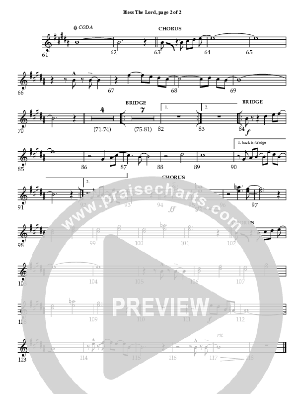 Bless The Lord Trumpet 2/3 (Charles Billingsley / Red Tie Music)