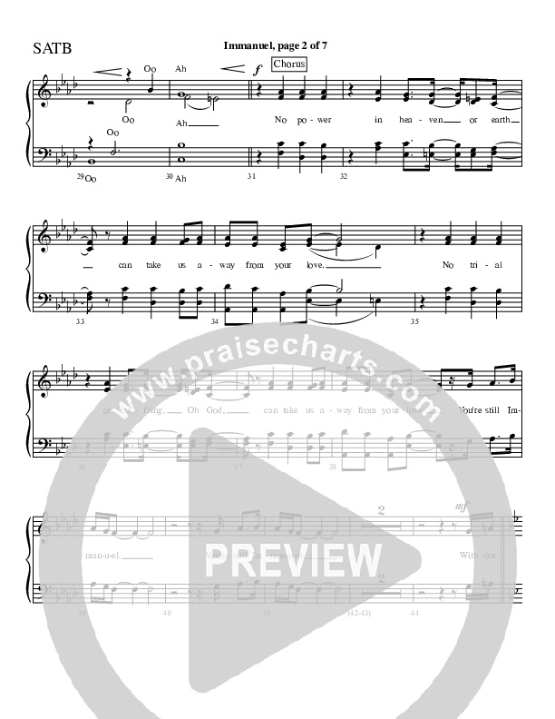 Immanuel Choir Vocals (SATB) (Charles Billingsley / Red Tie Music)