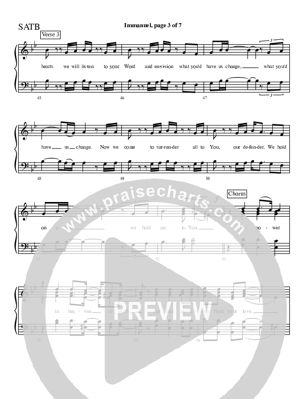 Immanuel Choir Vocals (SATB) (Charles Billingsley / Red Tie Music)