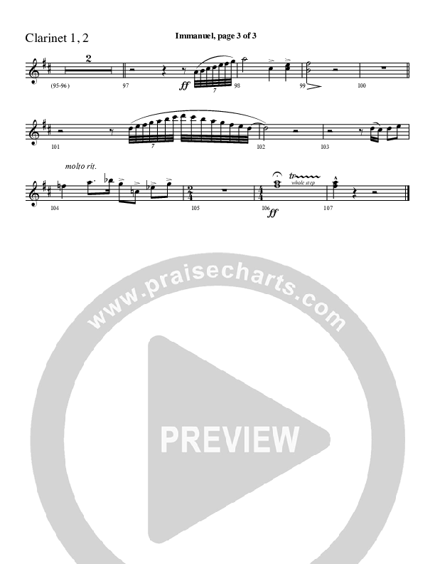 Immanuel Clarinet 1/2 (Charles Billingsley / Red Tie Music)