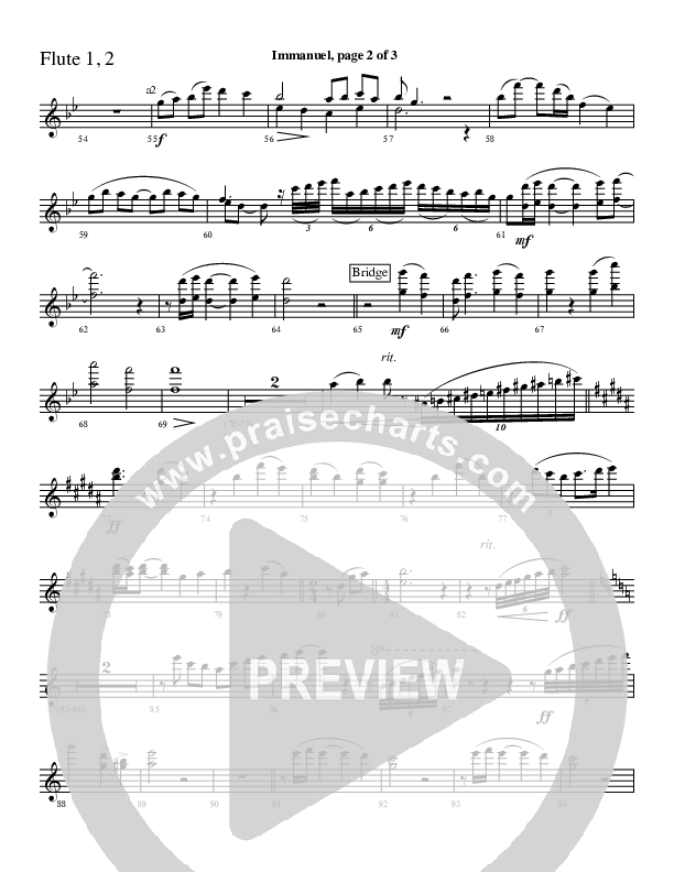 Immanuel Flute 1/2 (Charles Billingsley / Red Tie Music)