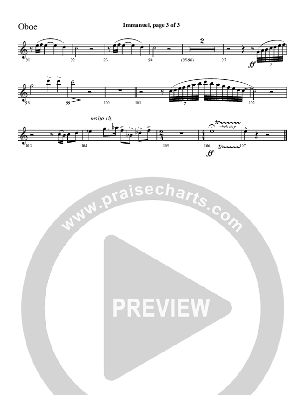 Immanuel Oboe (Charles Billingsley / Red Tie Music)