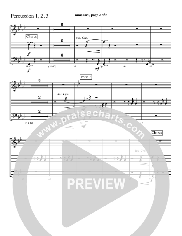 Immanuel Percussion 1/2 (Charles Billingsley / Red Tie Music)