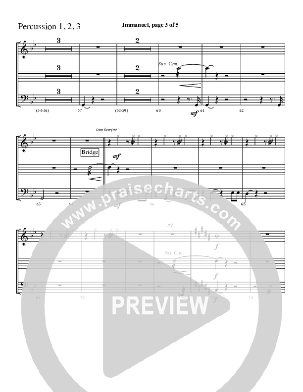 Immanuel Percussion 1/2 (Charles Billingsley / Red Tie Music)