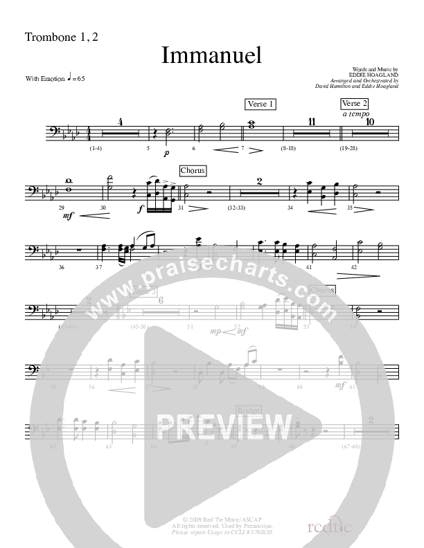 Immanuel Trombone 1/2 (Charles Billingsley / Red Tie Music)