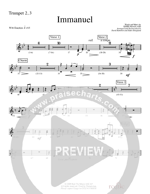 Immanuel Trumpet 2/3 (Charles Billingsley / Red Tie Music)