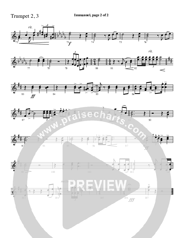 Immanuel Trumpet 2/3 (Charles Billingsley / Red Tie Music)
