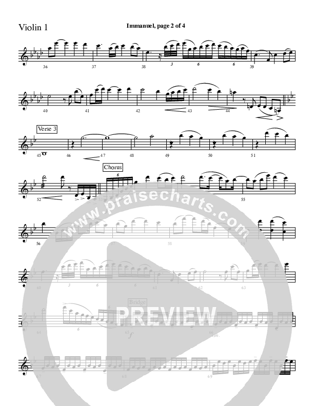 Immanuel Violin 1 (Charles Billingsley / Red Tie Music)