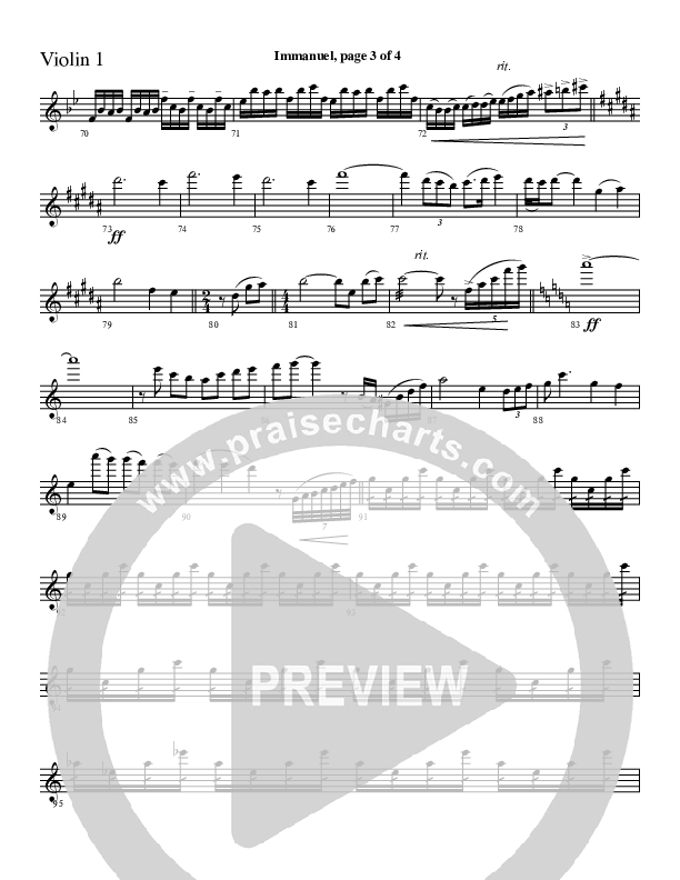 Immanuel Violin 1 (Charles Billingsley / Red Tie Music)
