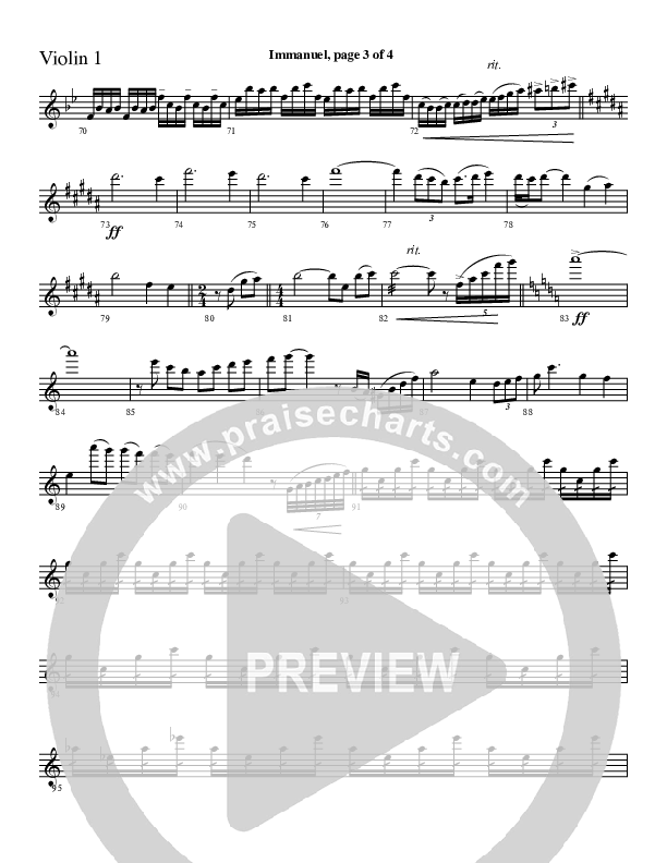 Immanuel Violin 1 (Charles Billingsley / Red Tie Music)