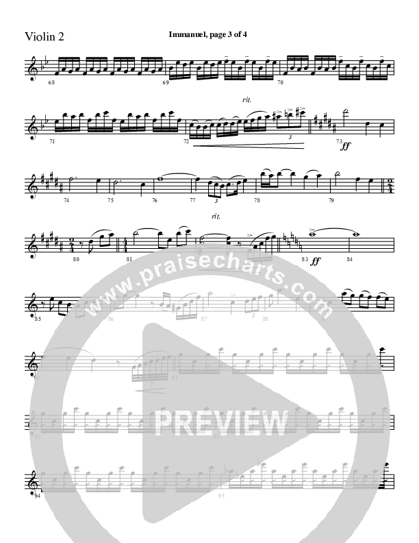 Immanuel Violin 2 (Charles Billingsley / Red Tie Music)