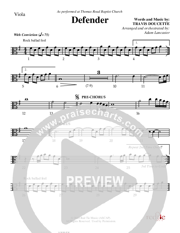 Defender Viola (Red Tie Music)