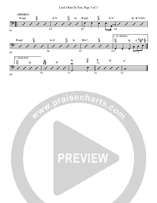 Lord I Run To You Rhythm Chart (Charles Billingsley)